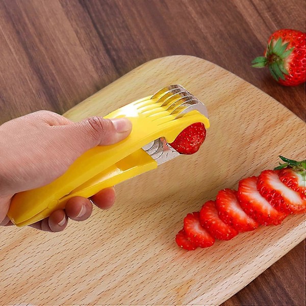 Bananskärare Skivare Snabb Säker Jämn för Fruktsallader och Snacks