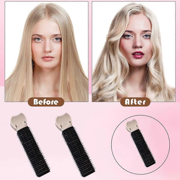 10 STK Volumizing Hårrodklips til Krøllet Hår Volumen Fluffy Hårklips Krøllet Hår Rodløft Værktøj Varmefrit (Sort)