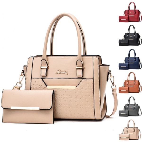 Crossbody-väskor i -läder för damer Classic Tote Daily Portable Svart 27x13x21cm/10.63x5.12x8.27"