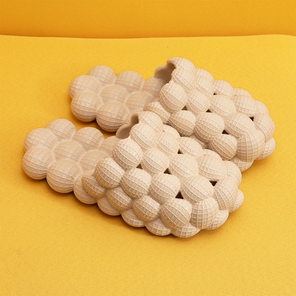 EVA Foam Soft Slippers Herre Dame Badetøfler Net Hjemmesko sort black 23cm (35-36)