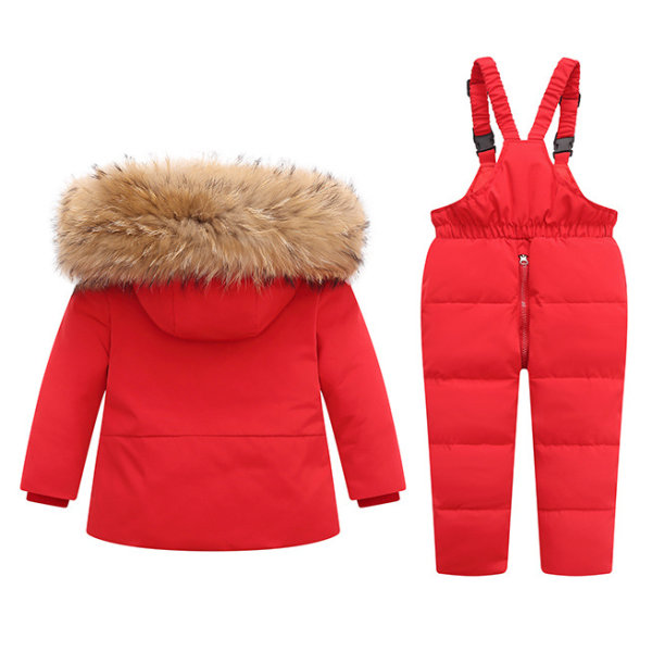 Baby vinter snödräkt, barnkläder set red 100cm