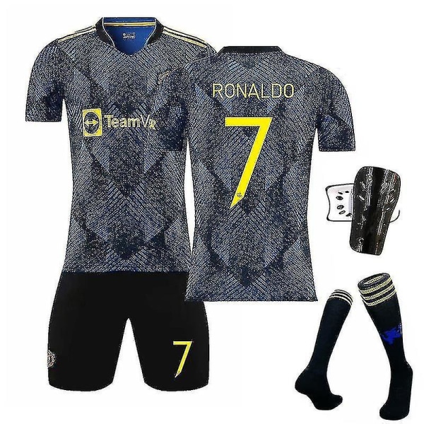 Manchester United Jersey Set Uefa bortatröja 2021-22 RONALDO 7 For Kids 28 (150-160cm)