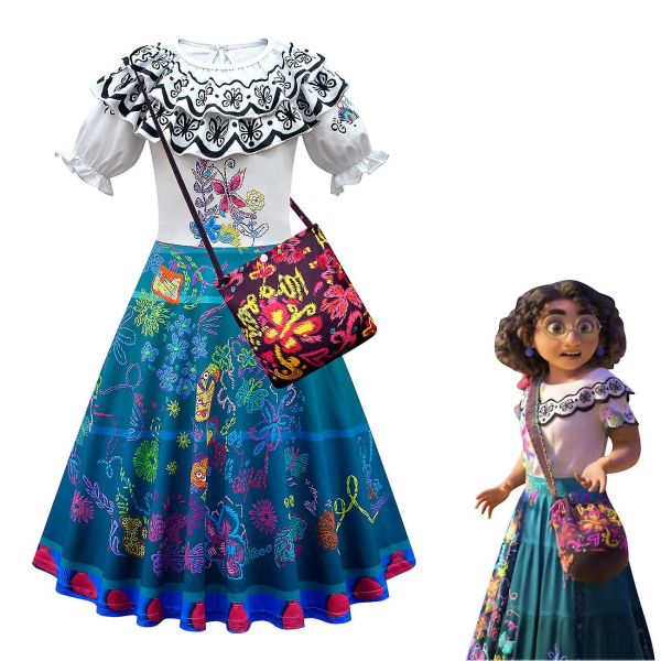 Encanto Film Karakter Dolores Kostuum Meisjes Prinses Set 100cm