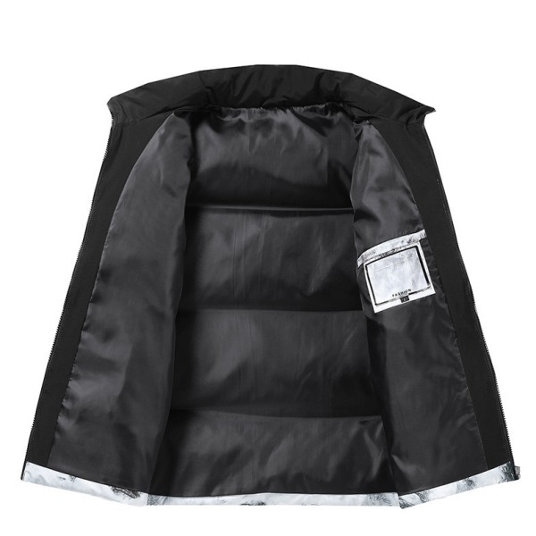 Vinterkappor för män Varm modejacka dark grey M