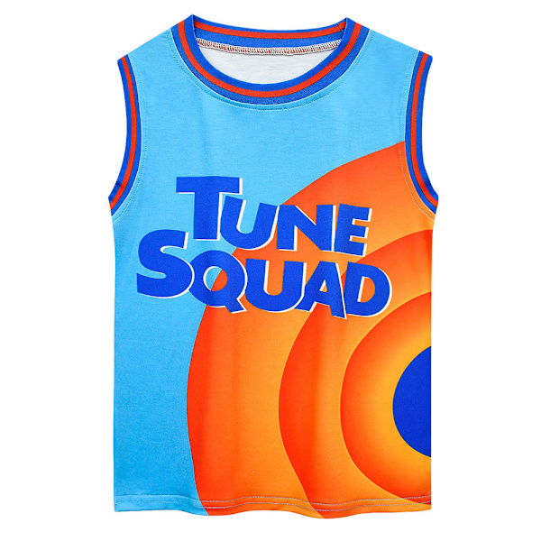 Ungdoms baskettröja No.6 Moive Space Jerseys Bugs Shirts Set 140cm