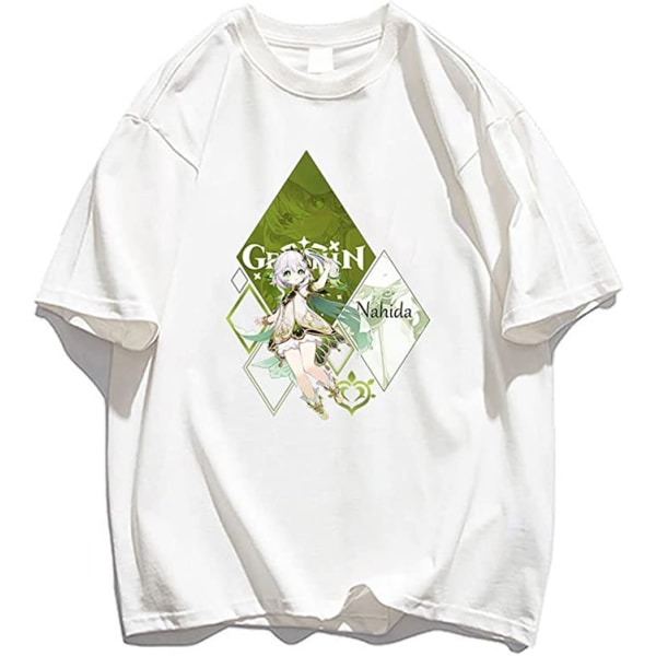 Genshin Impact Par T-shirt för män och kvinnor vit M