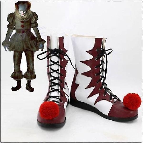 Scary Joker Pennywise Cosplay Shoes Stephen King's It Chapter Ho 41