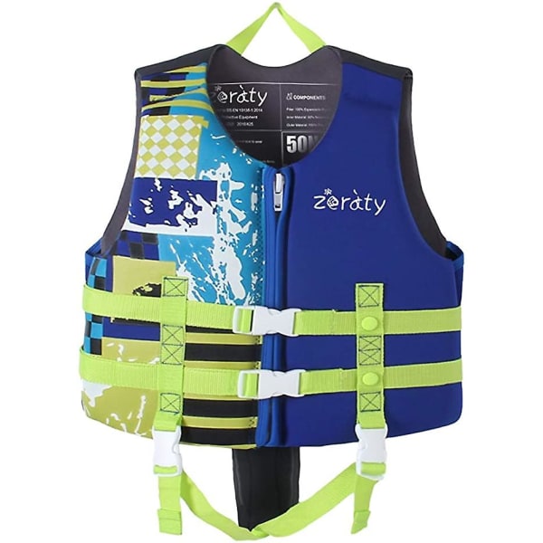 Svømmevest til børn Flydevest Flydesvømmehjælp Blue XL