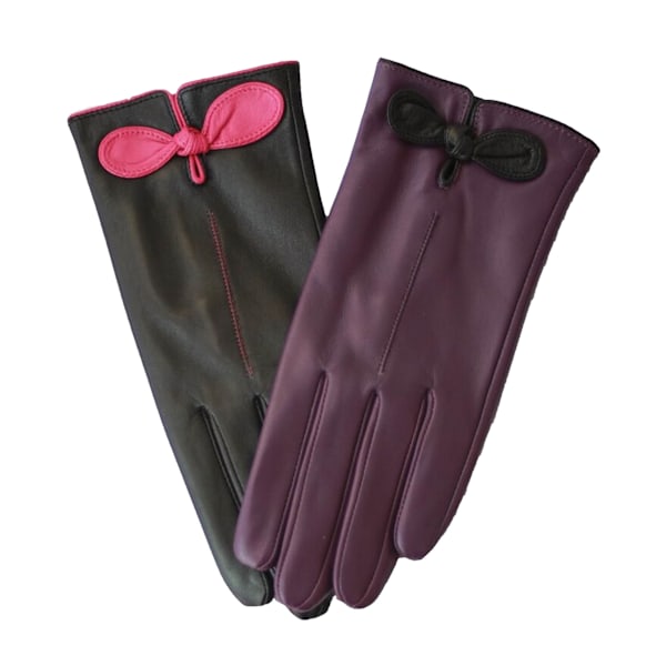 Eastern Counties Læder Damer/Damer Kontrast Sløjfe Læder Glo Purple/Black XL