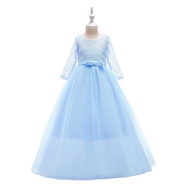 Prinsess klänning blå elegant blue 128