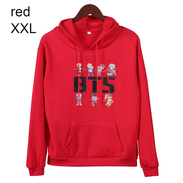 BTS Gensere Høst Gensere RØD red XXL