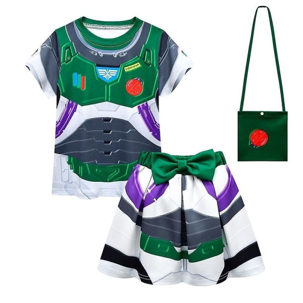 Buzz Lightyear kostyme jentekjole tegneseriehistorie Rollespill Kle seg festklær lang pyjamas kjole Anime kjole Bo Peep Tutu 3825 80826-b 120CM5-6T