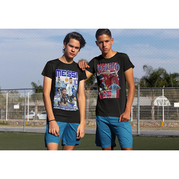 Ering Haaand T-paita - Man City & Norway speare jersey musta L l