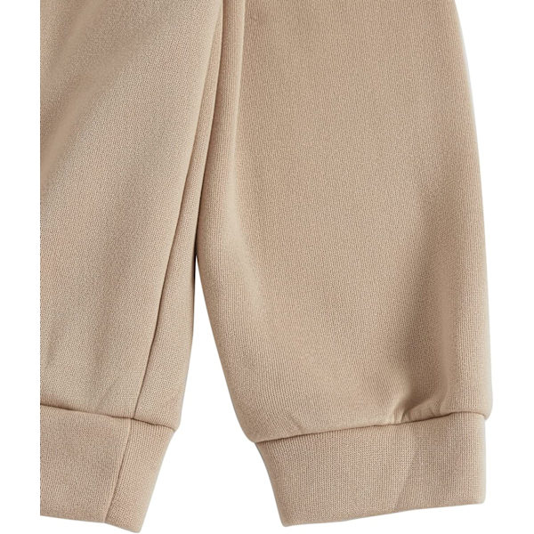 HAUFR Naisten kirjekuvioinen pitkähihainen kiristysnyörillinen huppari A Khaki X-Small
