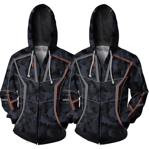 Avengers 4 Tony Cosplay Huvjacka black 4XL