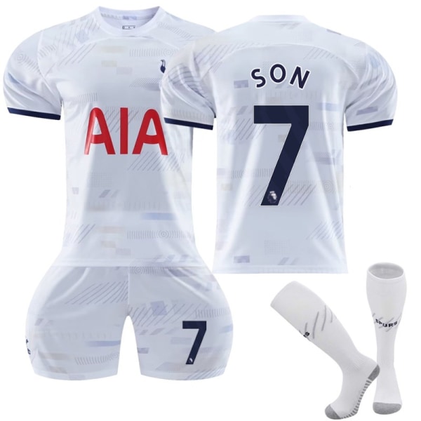 2023-2024 Tottenham Hotspur hjemme fotballskjorte for barn F.C. nr. 7 SØNN 6-7 years