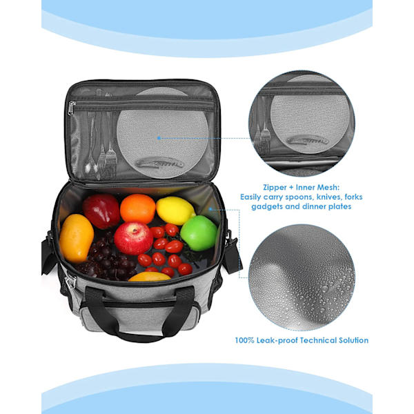 Kylmälaukku 20 L, Iso kylmälaukku pullonavaajalla, Picnic