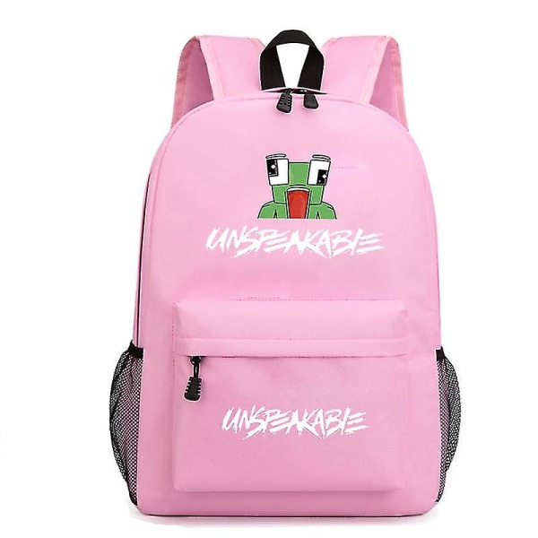Osäglig Ryggsäck Resväska Datorväska Student skolväska pink