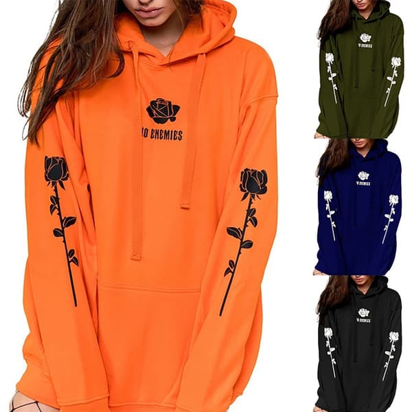 Modetrends hættetrøje i træ til kvinder Green 1