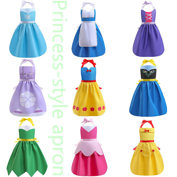 Barnebluse Prinsesseforkle Style 1 XS