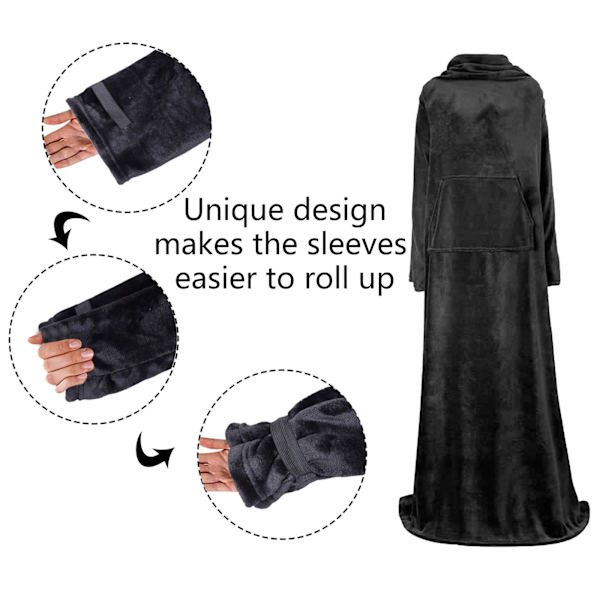 Filt stor ficka multifunktionell slacker sleeve antistatisk gray