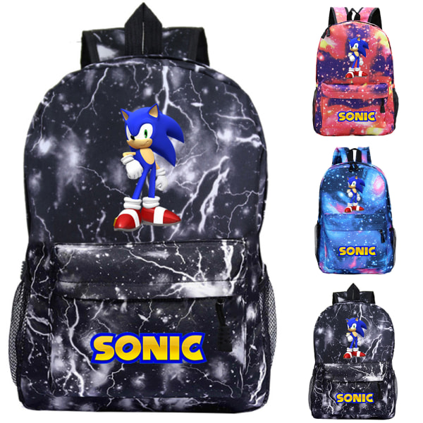 Sonic the Hedgehog boys -reppu koululaukku, jossa on suuri tilavuus pink
