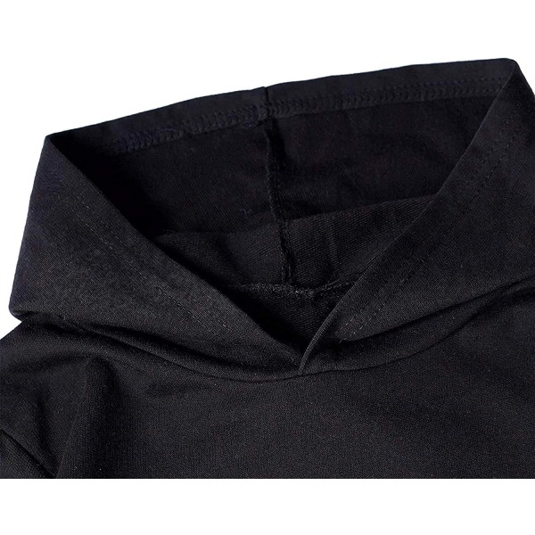 Tik Tok Pullover Hættetrøje Sæt Casual Novelty Sweatshirt 2 stk S1-black 9-10 Years