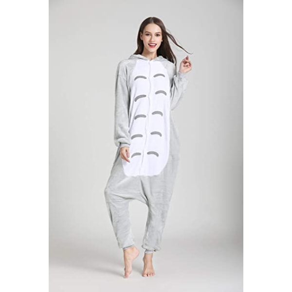 Unisex aikuisten pyjamat eläinten asu Cosplay One Piece pyjama (chinchilla vetoketjullinen versio)-S