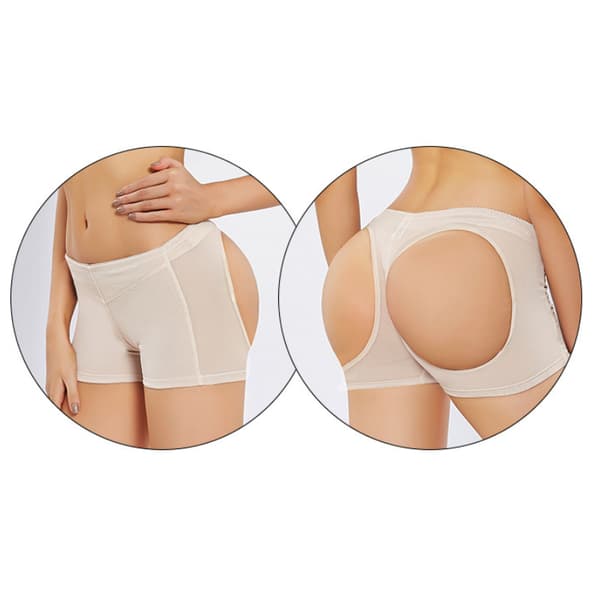 Kvinde Shapewear 2 STK Butt-løftende Mesh Undertøj white M48-54kg