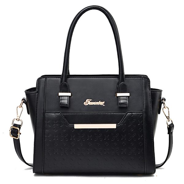 Kvinders Crossbody-tasker i læder Classic Tote Daily Portable Svart 27x13x21cm/10.63x5.12x8.27"