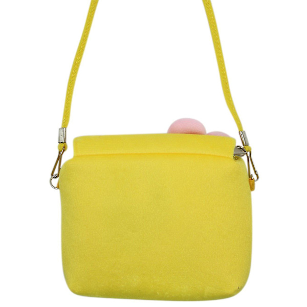 Lille pige Fashion Flower Messenger Skuldertaske Plys Yellow