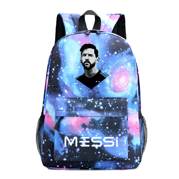 Messi Galaxy Anime koulureppu Rento päiväreppu Cool Book Bag