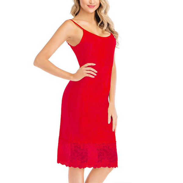 Blondeundertøy for kvinner Babydoll Nattkjole red S