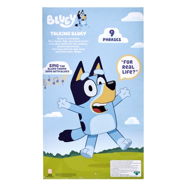 Bluey - 13" Talking Bluey Pehmo blue none