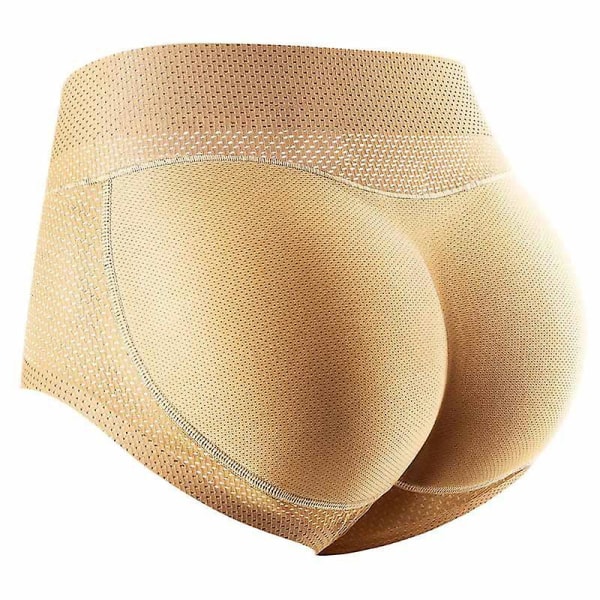 Shapewear-trusser polstret slim hofteløfter til damer Nude L