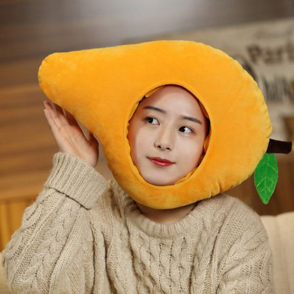 för kreativa mango form plysch hatt Rolig frukt fyllda huvudbonader Cosplay Party