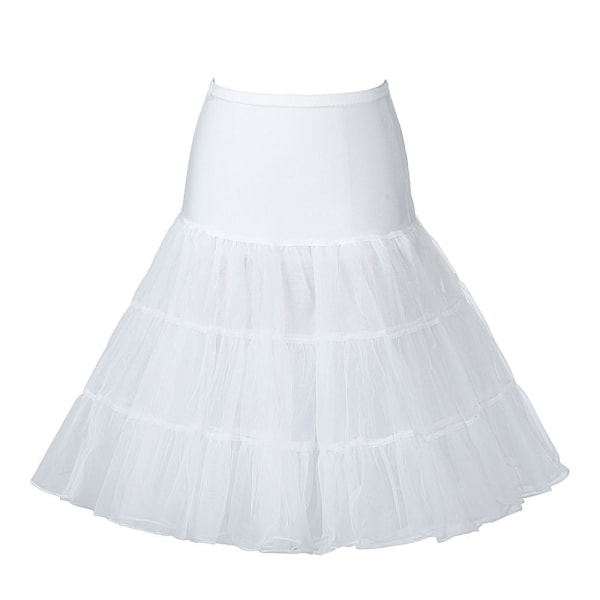 Hvid benfri nederdel, 1 stk