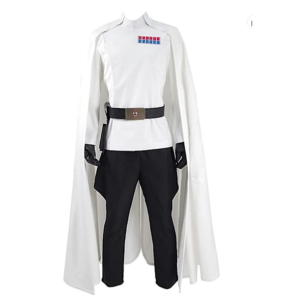 Voksen Orson Krennic Cosplay Kostume Mænd Frakker Bukser Fuldt sæt Halloween-outfits White L