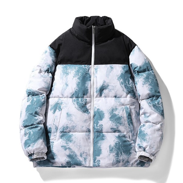 Vinterkappor för män Varm modejacka blue M