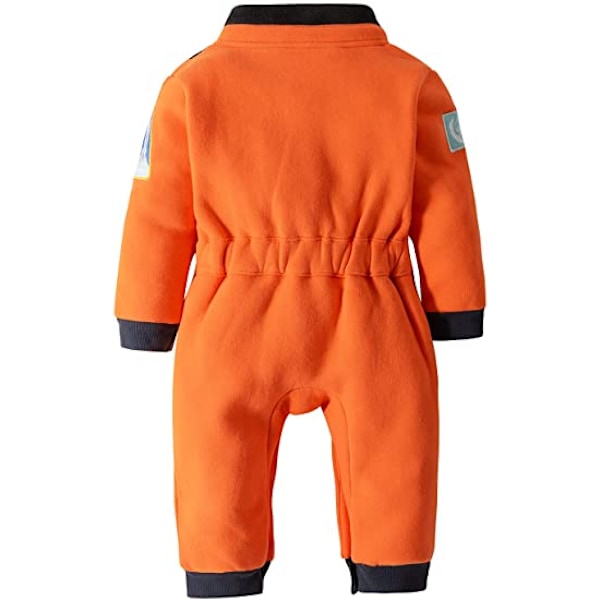 Baby Småbørns Astronaut Kostume Rumdragt Orange 100