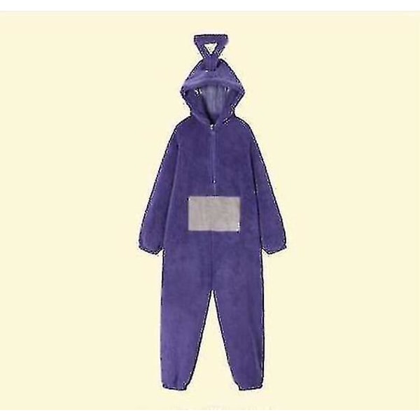 Unisex Teletubbies Kostymer Disi Onesies Lala Cosplay Pyjamas Voksen Pyjamas Purple M