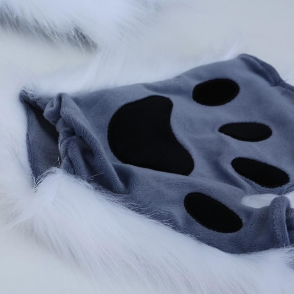 Faux Fur Cat Claw Gloves: Halloween & Christmas Cosplay Accessoarer
