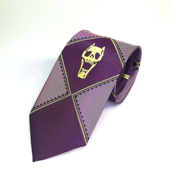 nime Jojos bisarra äventyr Kira Yoshikage Cosplay Tie Killer Queen Skull Neck Heavens Door Cosplay kostym rekvisita A