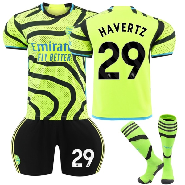 2023-2024 Arsenal Udebane fodboldtrøjesæt til børn, nr. 29 HAVERZ 12-13 years