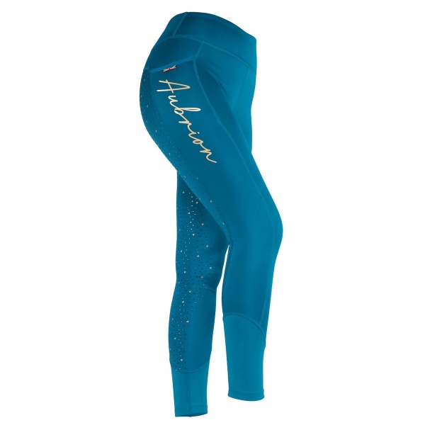 Aubrion Childrens/Kids Team Vinterridetights 11-12 Ye V Teal 11-12 Years