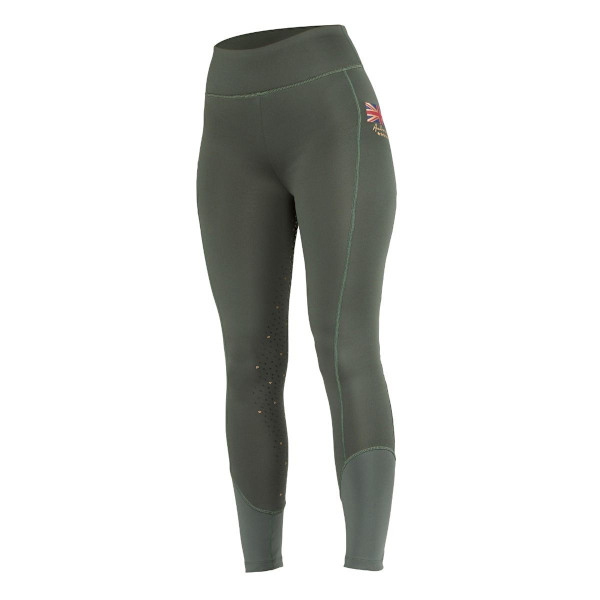 Aubrion børne-/børnhold vinterridetights 7-8 år V Khaki 7-8 Years