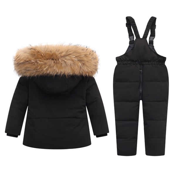 Baby vinter snödräkt, barnkläder set black 100cm