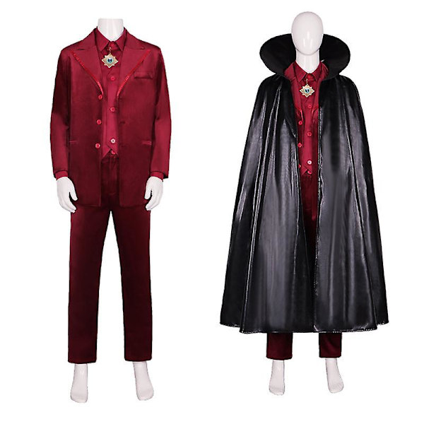 Rainfield Dracula Cosplay Halloween kostym Cloak 110CM