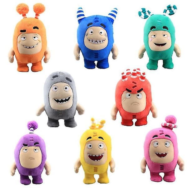 23 cm blå oddbods plyschdocka, tecknad anime docka az7720