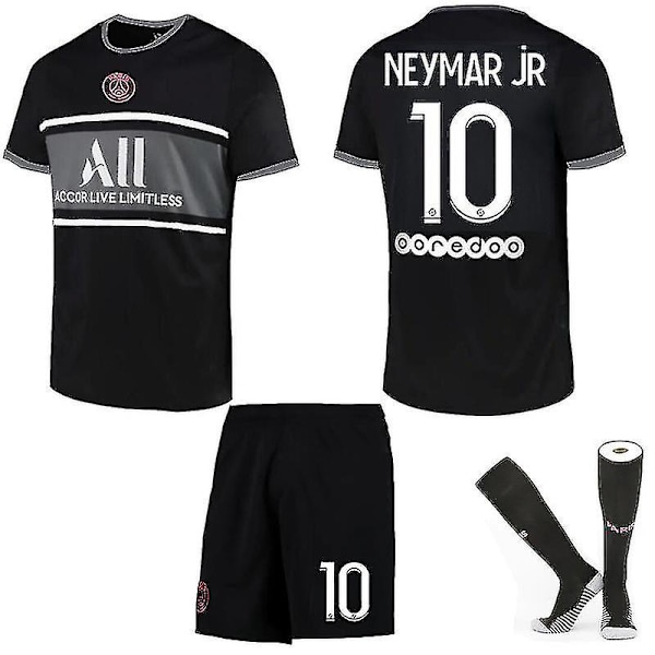 Fodboldsæt Fodboldtrøje Trænings-T-shirtdragt 21/22 Ny sæson Par 21 22 PSG Neymar JR 10 2XL